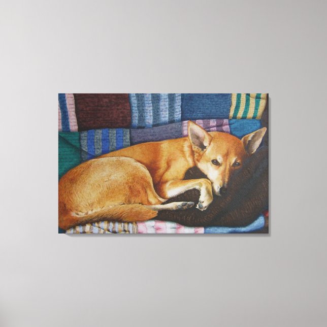 Impressão Em Tela cão cruzado de raça labrador german shepherd (Frente)