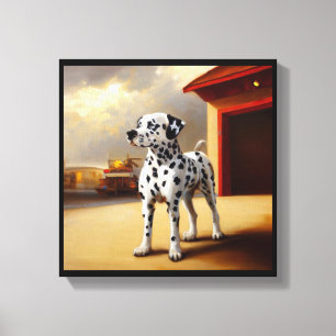 Impressão Em Tela Cão Dalmata