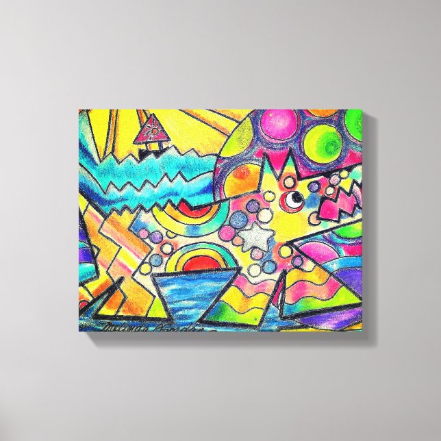 Impressão Em Tela Cão Sol nº 2 (Frente)