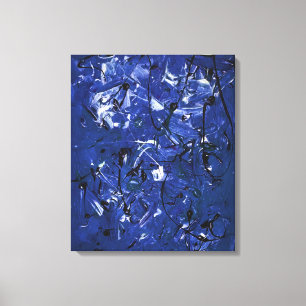 Impressão Em Tela Caos azul