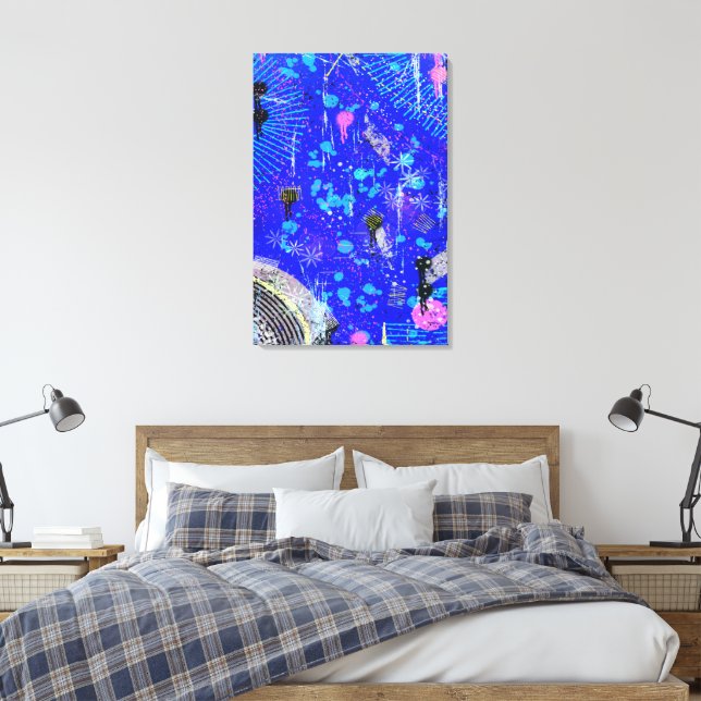 Impressão Em Tela Caos da mente (Insitu(Quarto))