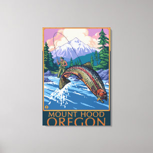 Impressão Em Tela Capa da montagem, cena de OregonFisherman