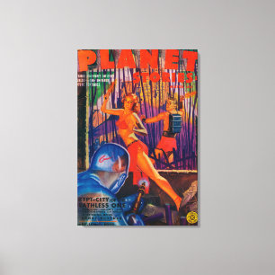 Impressão Em Tela Capa de revista 3 das histórias do planeta