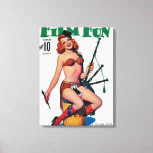 Impressão Em Tela Capa de revista 7 do divertimento do filme