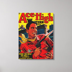 Impressão Em Tela Capa de revista alta 3 do ás
