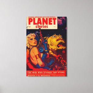 Impressão Em Tela Capa de revista das histórias do planeta