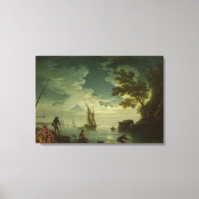 Impressão Em Tela Capa do mar, Lua, 1772 (Frente)