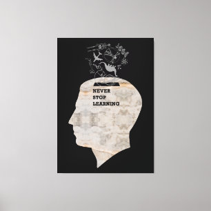IMPRESSÃO EM TELA CAPA ESPECIAL - NUNCA DEIXE DE APRENDER