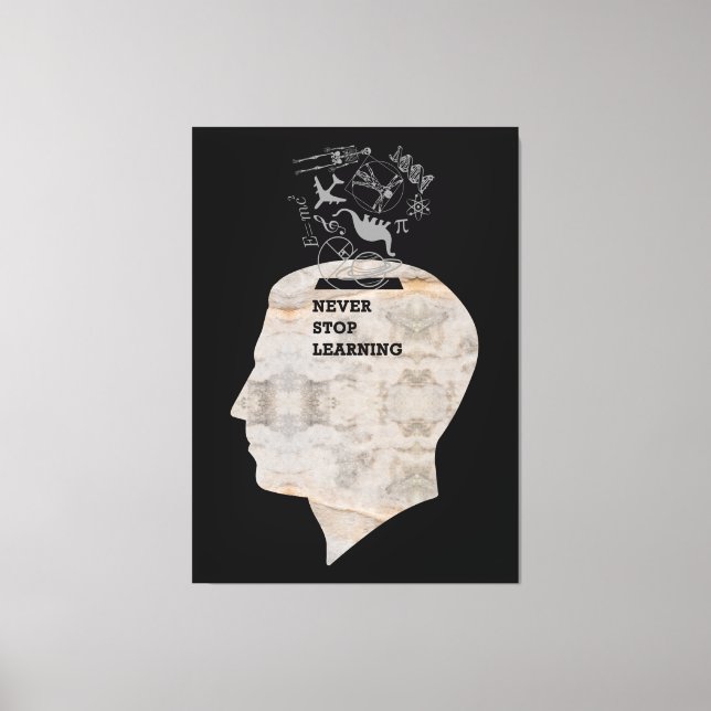 IMPRESSÃO EM TELA CAPA ESPECIAL - NUNCA DEIXE DE APRENDER (Frente)
