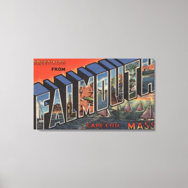 Impressão Em Tela Cape Cod, Massachusetts (Falmouth) (Frente)