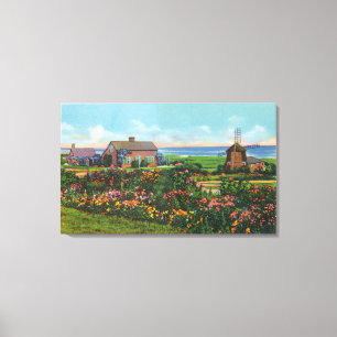 Impressão Em Tela Cape Cod, MassachusettsView of Homes pelo