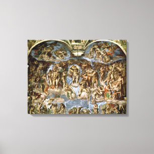 Impressão Em Tela Capela de Sistine: O último julgamento, 1538-41