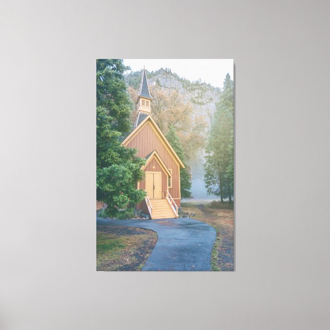 Impressão Em Tela Capela Yosemite (Frente)