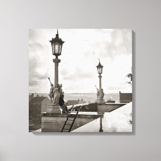 Impressão Em Tela Capitólio estadual em Nashville, 1864