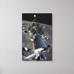Impressão Em Tela Capitulação do artista de uma nave espacial nova