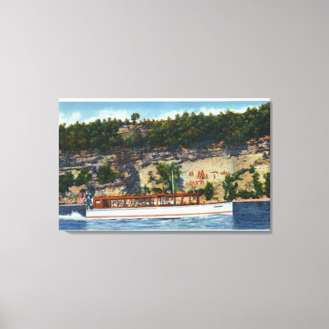 Impressão Em Tela Capt. Palmers Lake Ride Stroller IV Boat Scense (Frente)
