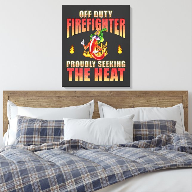 Impressão Em Tela Caractere Chili de Combate a Fogo com Orientação V (Insitu(Quarto))