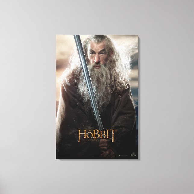 Impressão Em Tela Caractere Gandalf Poster 2 (Frente)