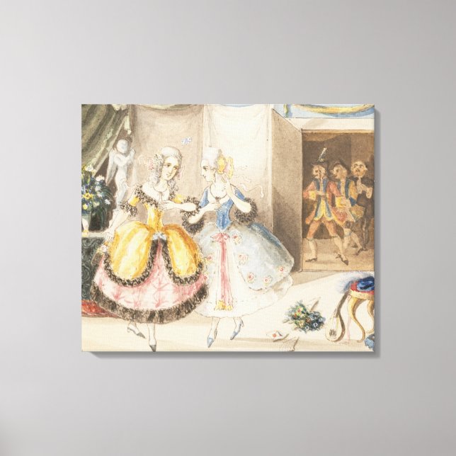 Impressão Em Tela Caracteres de 'Tuta do fã Cosi' por Mozart, 1840 (Frente)