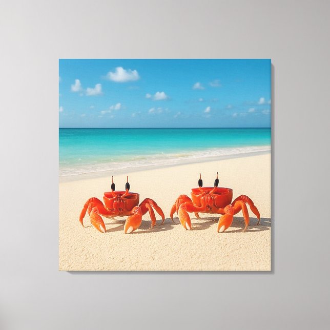 Impressão Em Tela Caranguejo Entre Mundos - Chegando (Frente)