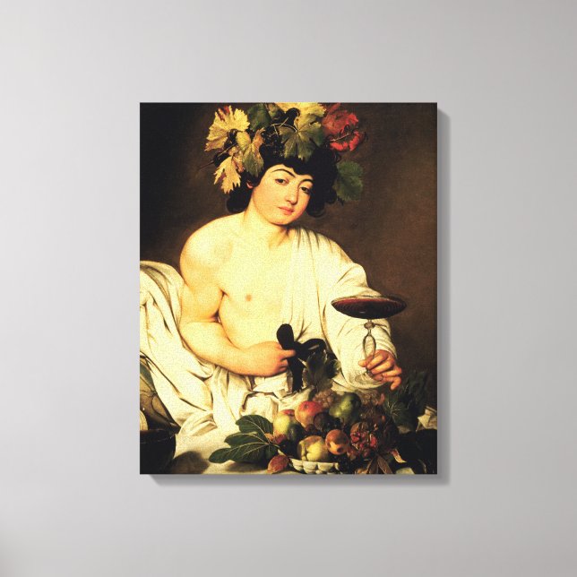 Impressão Em Tela Caravaggio Bacchus (Frente)