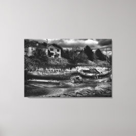 Impressão Em Tela Carcaças, decaimento e corrupção de barcos em rota