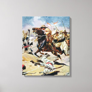 Impressão Em Tela Carga dos 2øs lanceiros em Omdurman