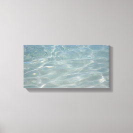 Impressão Em Tela Caribe Água Abstrato Natureza Azul