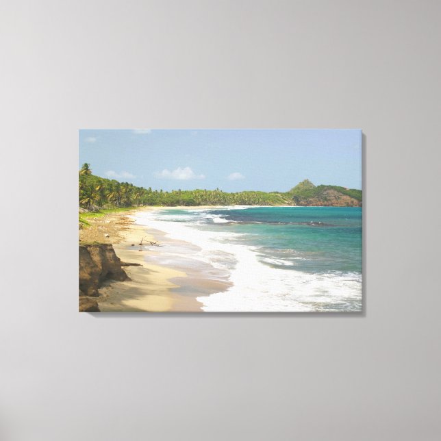 Impressão Em Tela Caribe, GRANADA, Costa Leste, Baía de Granada, (Frente)