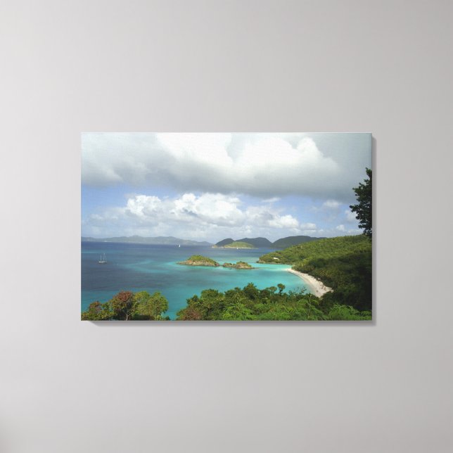 Impressão Em Tela Caribe, Ilhas Virgens Americanas, Rua John, Trunk  (Frente)