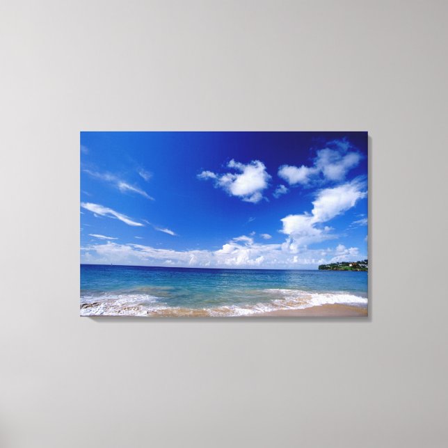 Impressão Em Tela Caribe, Menos Antilhas, Índias Ocidentais, (Frente)