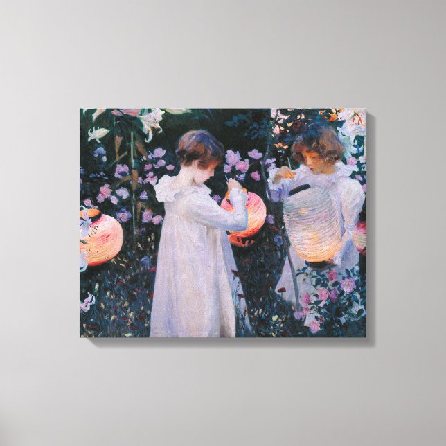 Impressão Em Tela Carnação Lily Lily Rosa John Singer Sarger Art (Frente)