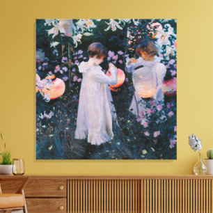 Impressão Em Tela Carnation Lily Lily Rose por John Singer Sargent
