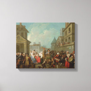 Impressão Em Tela Carnaval da rua em Paris, 1757