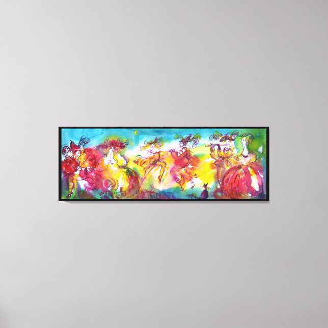 Impressão Em Tela CARNIVAL NIGHT / Mascarada veneziana,Dance Music (Frente)