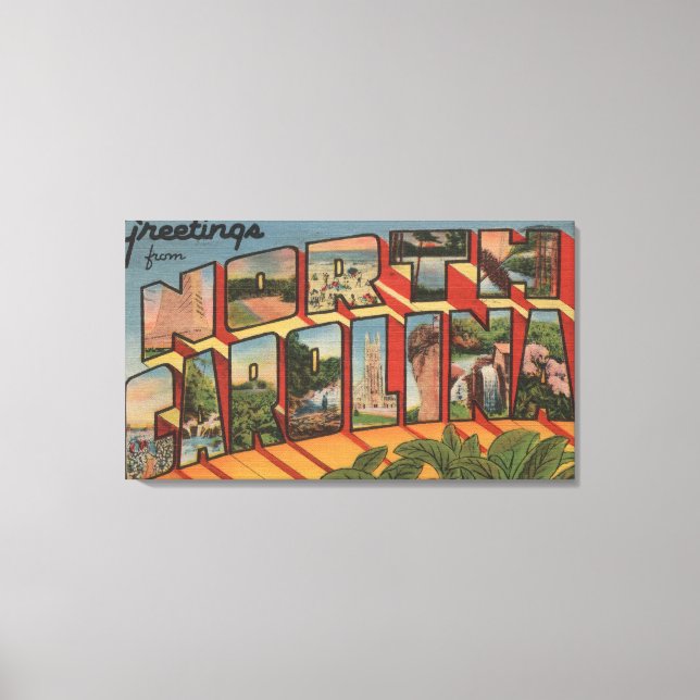 Impressão Em Tela Carolina do Norte - Cenas Grandes (Frente)