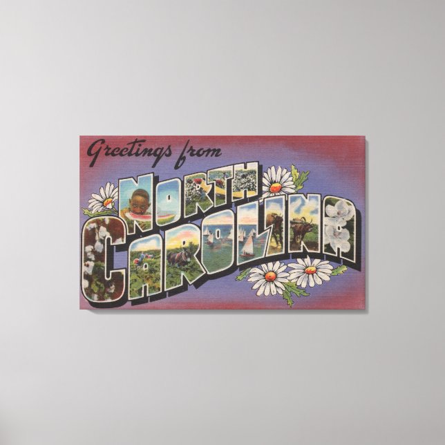 Impressão Em Tela Carolina do Norte - Grande Cena 4 (Frente)