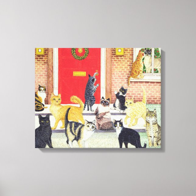 Impressão Em Tela Carols de Natal (Frente)