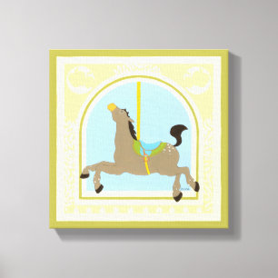 Impressão Em Tela Carousel Horse por June Erica Vess