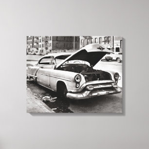 Impressão Em Tela Carro Abandonado, 1964