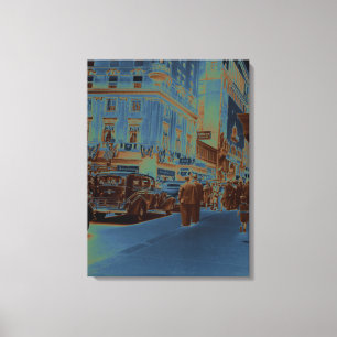 Impressão Em Tela Carro da fotografia dos anos 30 do hotel da casa