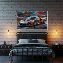 Carro de Corrida Supercarro Orange GTR