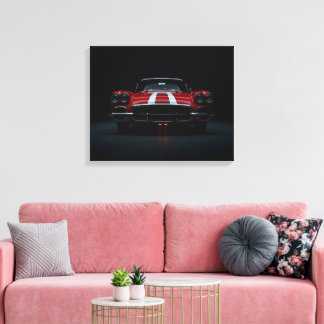 Impressão Em Tela Carro desportivo clássico