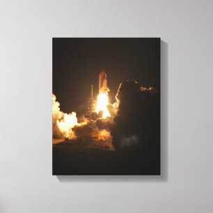 Impressão Em Tela Carro espacial Terra nave espacial Noite Canva