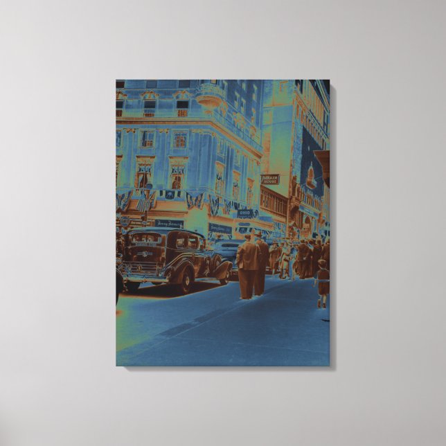 Impressão Em Tela Carro Fotografado do Boston Parker House Hotel 193 (Frente)