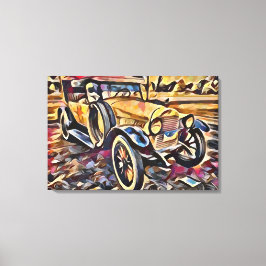 Impressão Em Tela Carro vintage