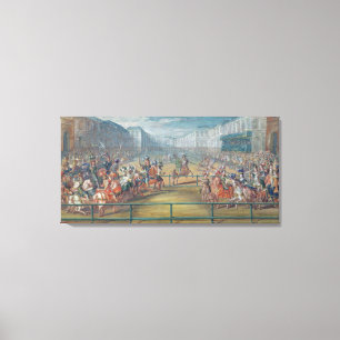 Impressão Em Tela Carrossel de Amazons em 1682