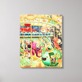 Impressão Em Tela Carrossel Náutico Mágico