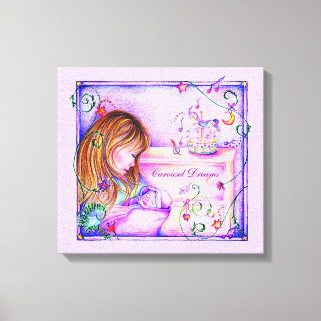 Impressão Em Tela Carrossel Sonha Tela Esticada (Frente)