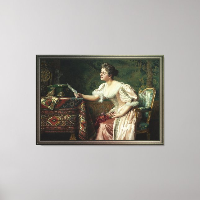 Impressão Em Tela Carta de Władysław Czachórski (Frente)